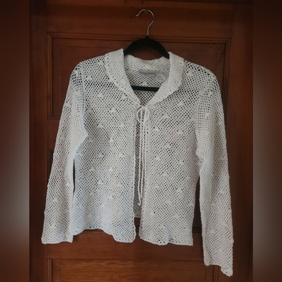 Crochet Sweater Cardigan Medium - Picture 1 of 6